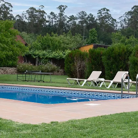 With A Pool Rias Baixas Βίλα